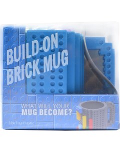 Кружка Build on Brick Mug Конструктор с деталями синяя MUG2 Lele