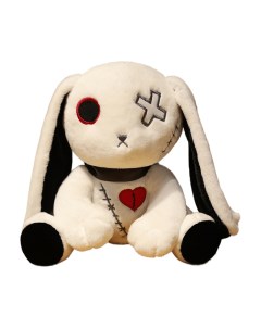 Мягкая игрушка Готический кролик Bunny Dark белый Plush story