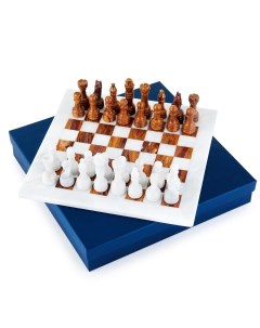 Шахматы каменные Карфаген мрамор и яшма 30 см ON W033 Pakshah