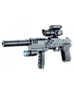 Пистолет игрушечный с лазер прицелом с фонариком 0122АВ 100000224 Simba