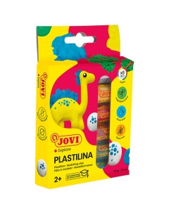 Пластилин на растительной основе 6 цветов 90г картон европодвес 90 6 24 уп Jovi