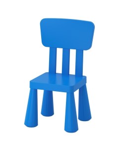 Детский стул МАММУТ для дома и улицы синий Ikea