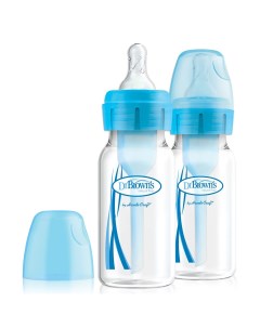Набор бутылочек Dr Brown s Options узкое горлышко антиколиковые синий 120 мл 2 шт Dr. brown’s