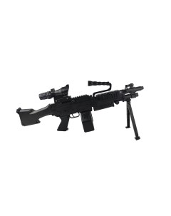Пулемет M249 стрелящий орбизами 1288 7 игрушка Cs toys