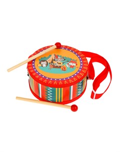 Барабан детский Mapacha с палочками 17 см музыкальный инструмент 76812 Nobrand