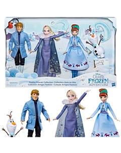 Набор кукол Холодное сердце Эльза Анна Кристофф и Олаф Фрозен коллекционный Disney