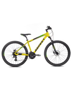 Велосипед горный Nickel 26 рама 16 зелено желтый Aspect