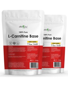 Л Карнитин База 100 Pure L Carnitine Powder 200 г цитрус Atletic food