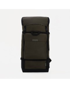 Рюкзак туристический 50 л отдел на стяжке шнурком 3 наружных кармана цвет хаки Huntsman