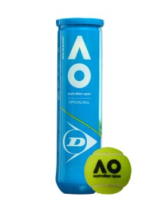 Теннисный мяч Australian Open 4b 4 шт желтый Dunlop