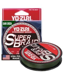 Шнур плетеный PE SUPERBRAID 150YDS Dark Green 50Lbs 0 36mm Yo-zuri