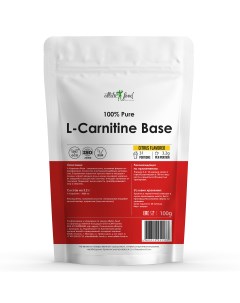 Л карнитин 100 Pure L Carnitine Powder 100 грамм цитрус Atletic food
