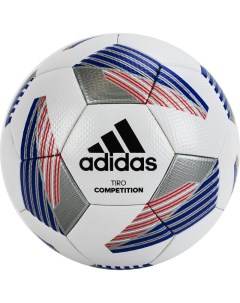 Мяч футбольный Tiro Competition арт FS0392 р 5 ТПУ 32 FIFA Pro бело синий Adidas