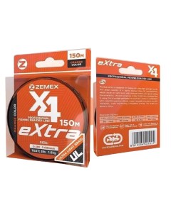 Плетеный шнур EXTRA X4 150 m orange 0 1 Zemex