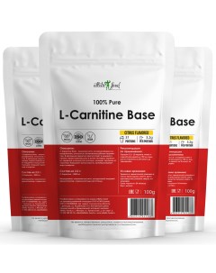 Л Карнитин База 100 Pure L Carnitine Powder 300 г цитрус Atletic food