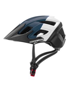 Шлем велосипедный Lambot TS 39 черный белый синий Rockbros