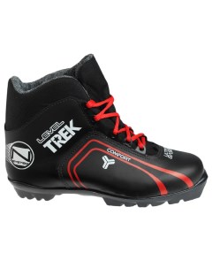 Ботинки лыжные TREK Level 2 NNN ИК цвет чёрный лого красный размер 36 Nobrand