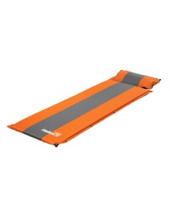 Коврик туристический Самонадувающийся с подушкой оранжевый 200 x 65 x 4 см Helios
