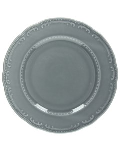 Тарелка В Виена Шарм мелкая 280х280х24мм фарфор серый Tognana