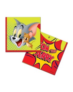 Набор бумажных салфеток для праздника Tom Jerry 40шт 299545 Nd play