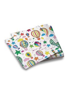 Набор бумажных салфеток для праздника Шарики с обводкой 40шт 299540 Nd play