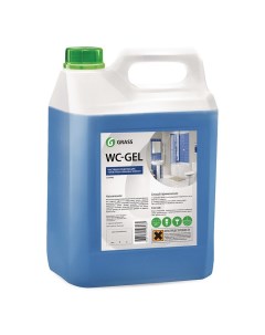 Средство для чистки сантехники WC GEL кислотное гель 5 3 кг Grass