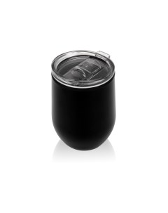 Термокружка Pot 330 мл крышка слайдер внешнее покрытие из нержавеющей стали черный Oasis