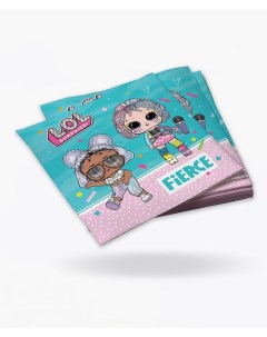 Набор бумажных салфеток для праздника Куклы LOL Surprise с рисунком 40 шт Nd play