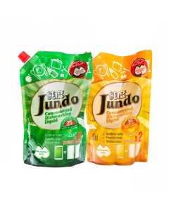 Гель для мытья посуды Juicy Lemon и Green tea концентрированный 2 шт 800 мл Jundo