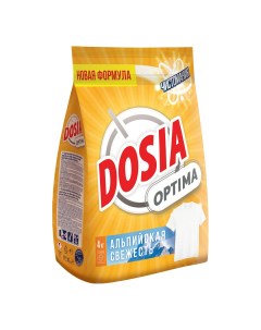 Стиральный порошок Optima Альпийская свежесть автомат для белого белья 4 кг Dosia