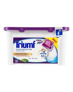 Капсулы для стирки Triumf Color Protection для цветного белья 18 шт Tf