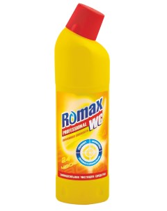 Чистящее средство Универсальное WC лимонная свежесть 750 г Romax