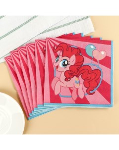 Набор бумажных салфеток My little pony 33х33 см 20 шт 3 х слойные Hasbro