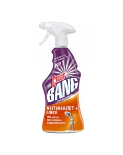 Жидкость Bang Антиналет и блеск для ванной комнаты и туалета 450 мл Cillit