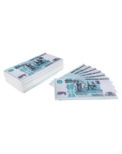 Сувенирные салфетки 1000 рублей 2 х слойные 25 листов 4 5х8 5х16 см Русма