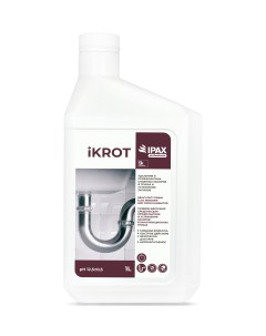 Средство для удаления сложных засоров в трубах и устранения запахов iKrot 1 л Ipax