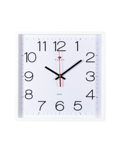 Часы настенные квадрат 30х30 см корпус белый Классика Рубин