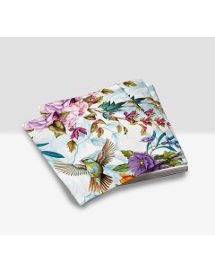 Набор бумажных салфеток для праздника Птицы и цветы 40шт 299214 Nd play