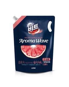 Жидкое средство для стирки Aroma wave концентрированное грейпфрут мягкая упаковка 2 л Lion