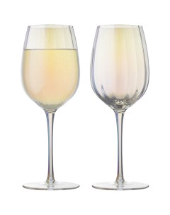 Набор из 2 штук Бокалы для вина Gemma Opal 0 36 л цвет перламутровый Liberty jones