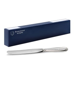 Нож столовый Капелька кованая посеребренный С310808 Кольчугинский мельхиор