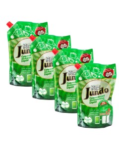 Средство для мытья посуды и детских принадлежностей Зеленый чай и мята 800 мл 4 шт Jundo
