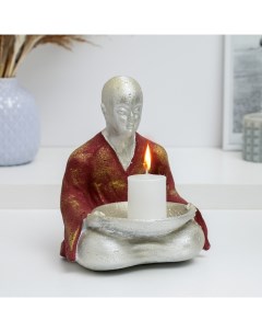 Подсвечник Будда с декором 20см Хорошие сувениры