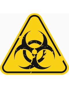 Знак декоративный постер Биологическая угроза 30х27 см пластик Nobrand