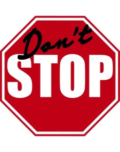 Знак декоративный постер Don t stop 32х32 см пластик Nobrand