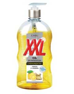 Гель для мытья посуды XXL Лимон и имбирь 650 г Romax