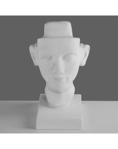 Гипсовая фигура голова Нефертити стилизованная 17 х 17 х 30 см Мастерская «экорше»