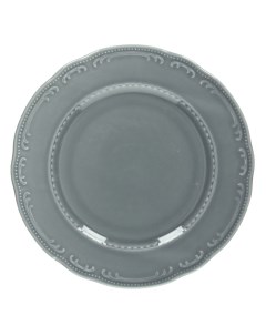 Сервировочное блюдо В Виена Шарм круглое 310х310х27мм фарфор серый Tognana