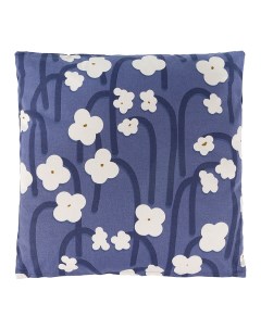 Подушка декоративная Полярный цветок Scandinavian touch 45х45 см темно фиолетовая Tkano