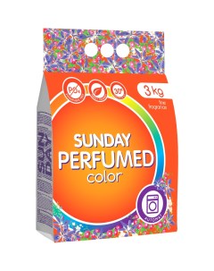 Стиральный порошок Color парфюмированный автомат 3кг Sunday